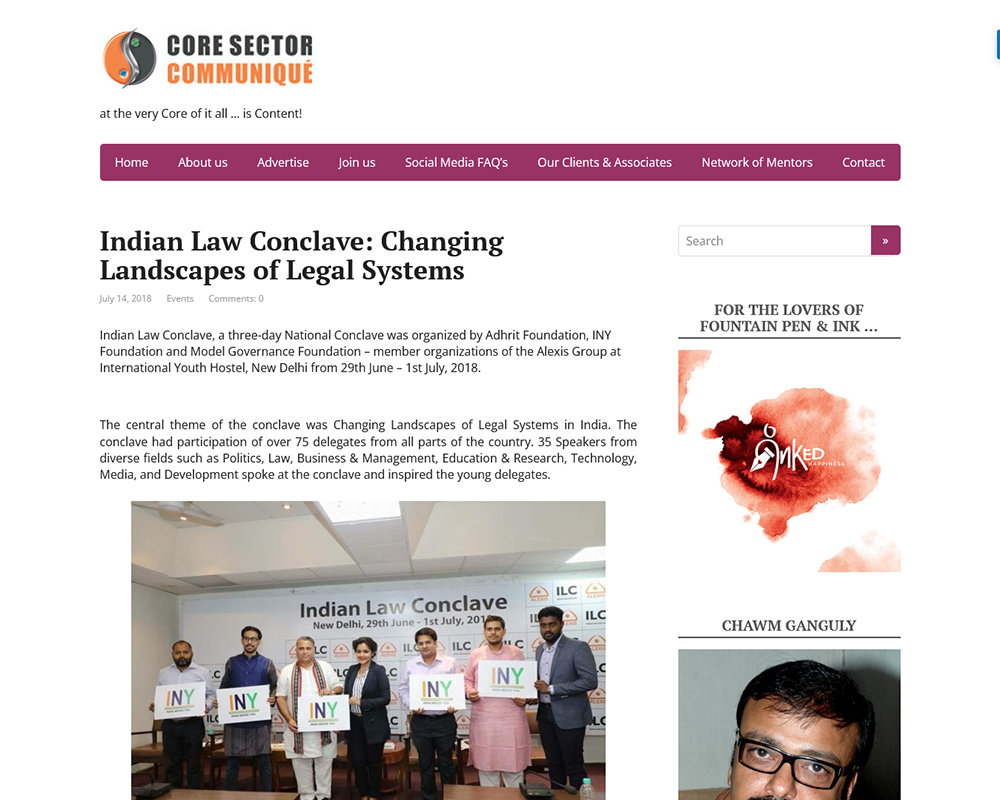 Indian Law Conclave: Changing Landscapes of Legal Systems
