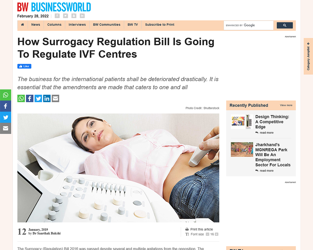 How Surrogacy Regulation Bill Is Going To Regulate IVF Centres