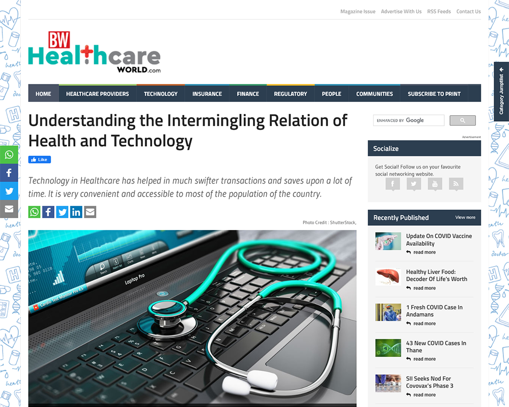 Understanding the Intermingling Relation of Health and Technology